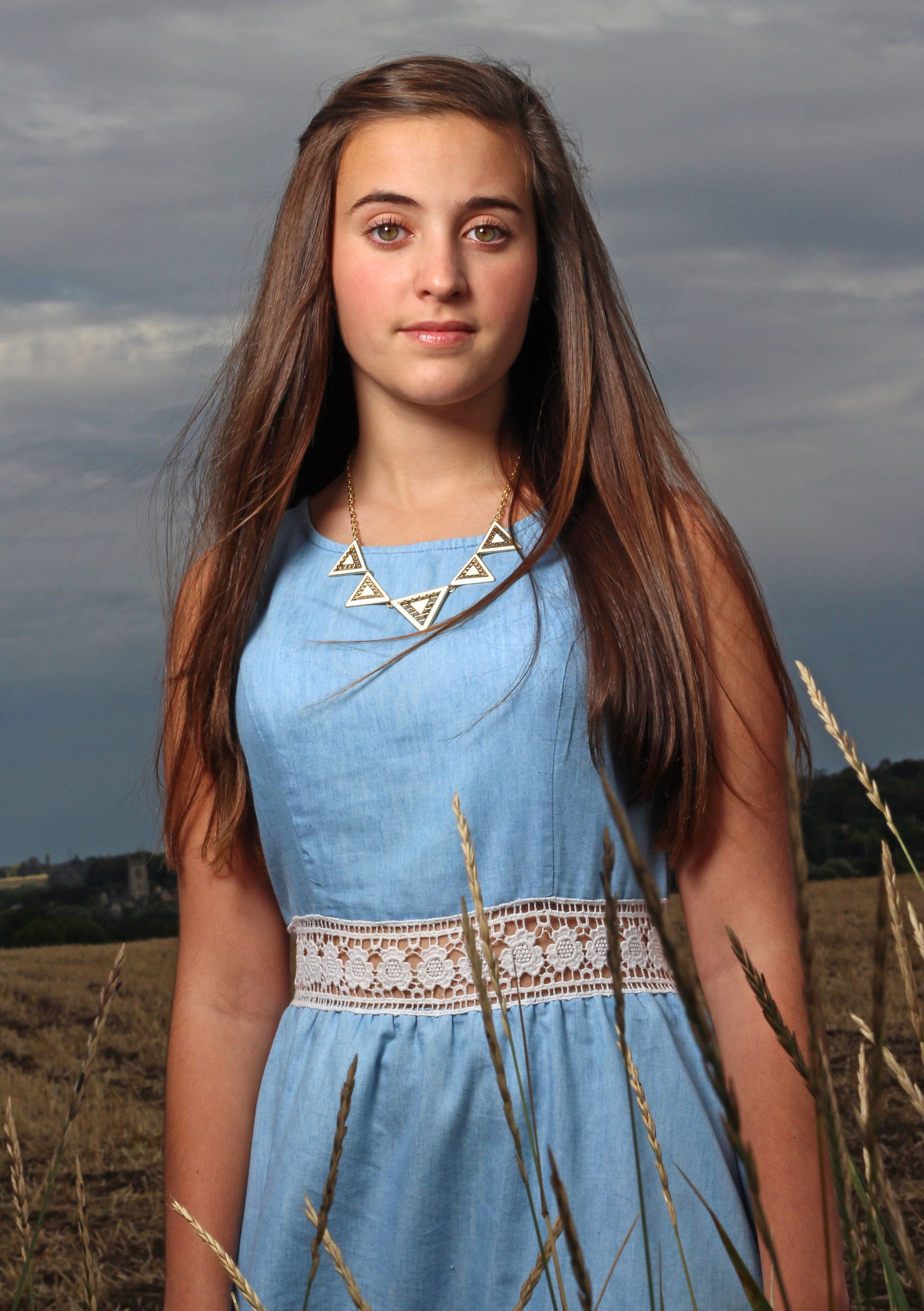 Outdoor studioflash portrait teenager