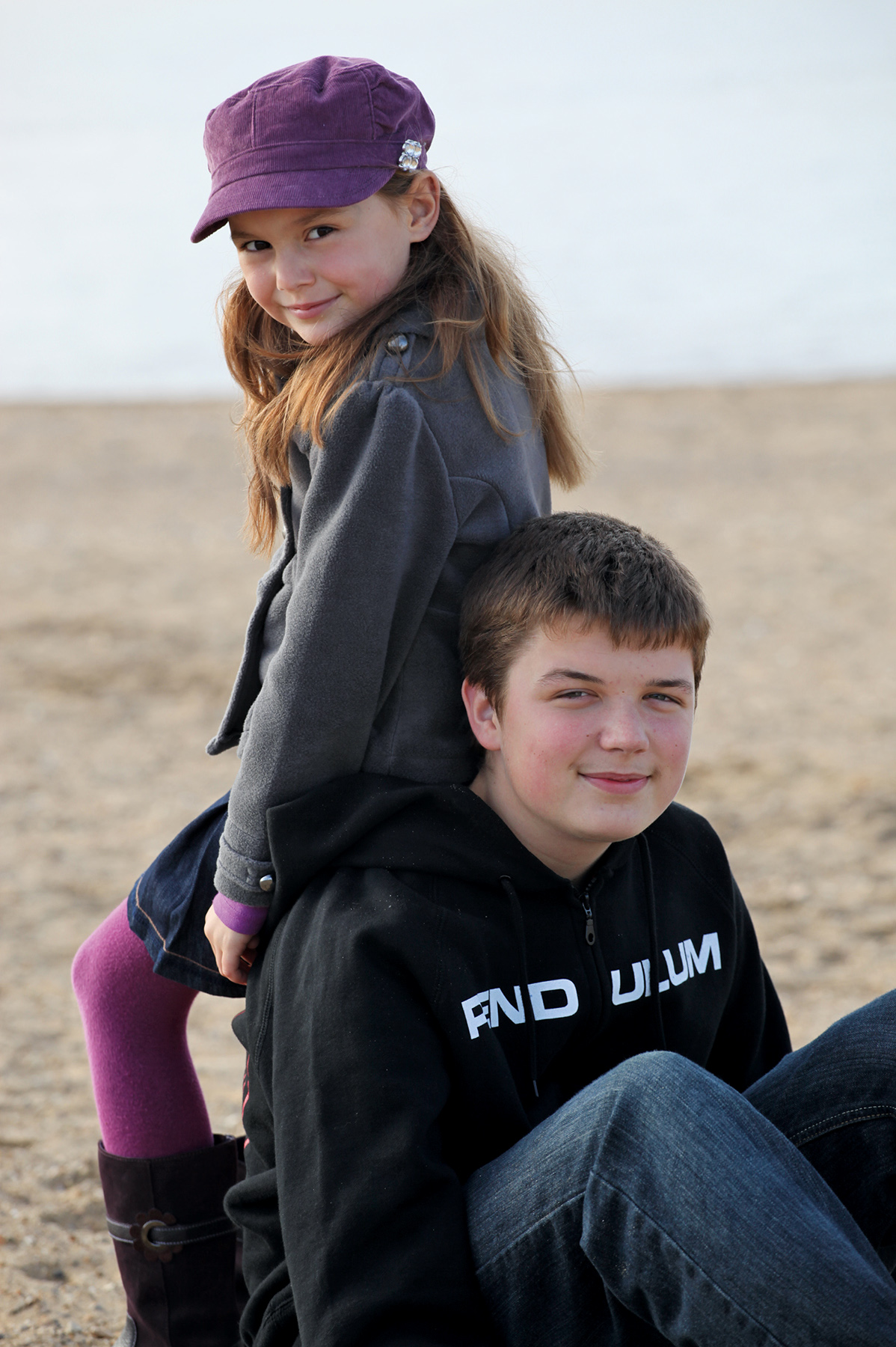 Location portrait on beach