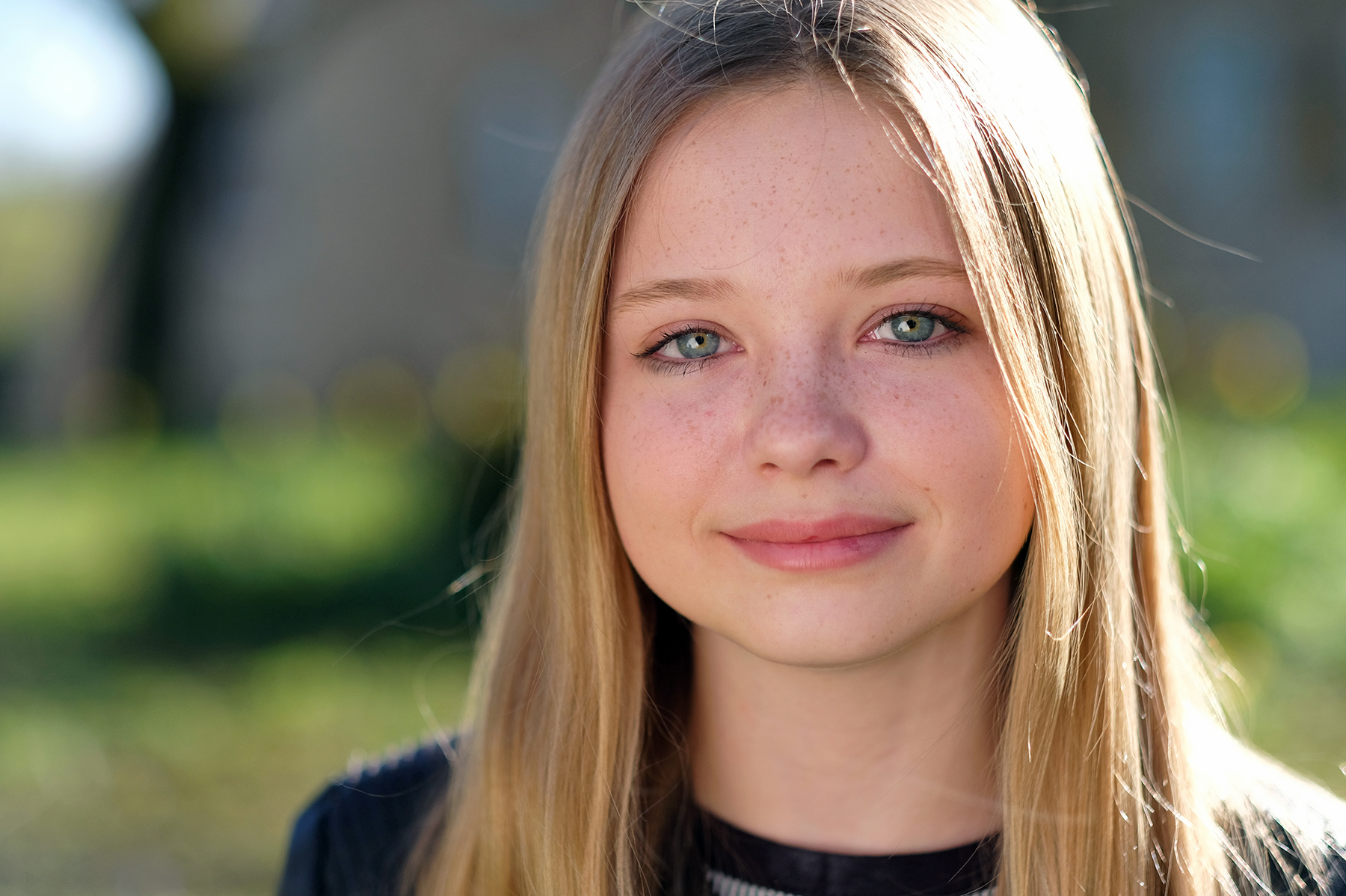 Lifestyle portrait of teenager: garden location
