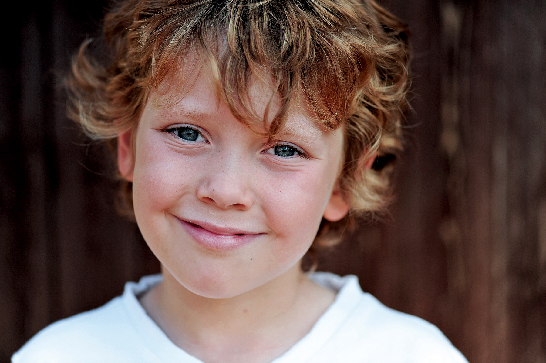 Lifestyle portrait of young boy